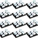 Lincia 12 Pcs Name Badge Holder ID Tray Organizer Foam Holds 60 Badges ID Tag Organizer Name Tag Holders for Office, 16 3/4 x 12 x 1 1/4 Inch