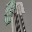 Snap Grip Mini Mop with 10pcs Cleaning Cloth - 360Spin No Wash Mop for Wet/Dry Use - Hands-Free MiniMops for Tile, Floor and Wall