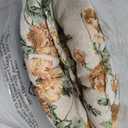 vctops Farmhouse Floral Print Chair Cushions with Ties U-Shaped Soft Comfortable Chair Pads Non Slip Seat Cushions for Indoor Dining Room and Kitchen Chairs (Flower D,16"x16")