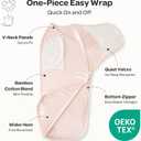 Momcozy Swaddles for Newborns, Quiet Fastener Swaddle Suitable for Infant 0-3 Months, New-Parent-Friendly Sleep Sack, Reduce Startle Reflex, Newborn Boys Girls Registry Essentials, 2-Pack, Bloom
