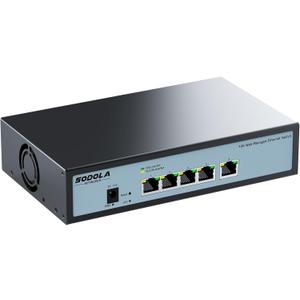 SODOLA 5 Port 10G Easy Web Managed Switch,5X 10GBase-T Ports- Link Aggregation, QoS,VLAN,IGMP, 10Gb Switch for Network Management