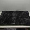 Dog Crate Bed Waterproof Deluxe Plush Dog Beds with Removable Washable Cover Anti-Slip Bottom Pet Sleeping Mattress for Large, Medium, Jumbo, Small Dogs, 29 x 18 inch, Black