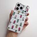 Colorful Christmas Lights Phone Case Compatible with iPhone 17 Pro Max, Christmas Holiday Phone Cover for iPhone 17 Pro Max