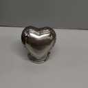 Classic Heart Shape Keepsake Urn for Human Ashes  With box and Stand - Lovely Purple Color 7 cms high