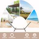 Hammock Stand, Heavy Duty Adjustable Steel Hammock, 9-Foot, 450-Pound Capacity, Weather Resistant, Easy to Assemble