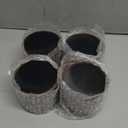 KOIKEY Wooden Furniture Bed Risers - 3 Inch Circle Heavy Duty Furniture Height Extenders Lifts for Sofa Couch Desk Chair Table Base Raising Space, Convenient Store and Cleaning, Pack of 4