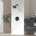 Shower Handle Replacement for Moen T2151BL Posi Temp Valve Traditional Shower Trim Kit,Matte Black