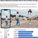 256GB Flash Drive for Phone Memory Stick,Phone Flash Drive USB 3.0 External Storage,3 in 1 Photo Stick is Compatible with i 0S/Pad/Android/PC/Mac (256GB, Silver)