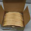 100-Pack Wooden Disposable Plates 6 IN Boat Plates Food Trays Disposable Dessert Plates Disposable Food Boats for Party Weddings Picnic (Actual Size Used: 3.39" D x 1.97" W x 0.63" H)