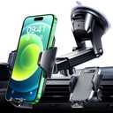 VANMASS Car Phone Holder 2025 Military-Grade Phone Holder for Your Car Windshield Dashboard 65 Lbs Strongest SuctionPatent & Safety Certs Universal Cell Phone Car Mount for iPhone Samsung Android (Black)
