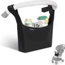 Stroller Caddy, Universal Stroller Organizer,600oz Large Storage Stroller Organizer Bag Fits for Uppababy, Baby Jogger, Britax, BOB, Cruz, Minu, G-Series ,Most Strollers