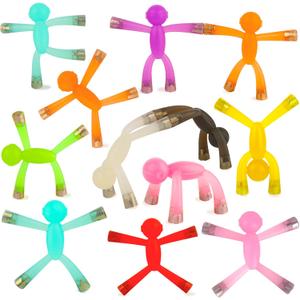 Laleay 12pcs Magnetic People for Refrigerator, Fridge Magnets for Adults Kids Gifts, Magnetic Men for Teens Gifts, Kids Sensory Toys