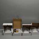 Asidrama 4 Pack Passage Champagne Bronze Door Handles, Door Lever with Door Knobs Indoor for Bedroom or Bathroom, Heavy Duty Door Handles Interior with Locks for Left-Right Sided Doors