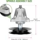 918-06978 618-06978 Spindle Assembly Fit for Cub Cadet/MTD/Troy Bilt 54 Inch Mower Deck ZT1-54 ZT2-54 RZT-L54 RZT-S54 XT1-ST54 XT1-GT54 XT2-GX54 TB2454, Fit for Craftsman T8400 G8400 Z6660 2 Pack