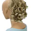 CAISHA Jumbo Hairpiece Scrunchy Updo Voluminous Curly Messy Bun Blond Mix G12L