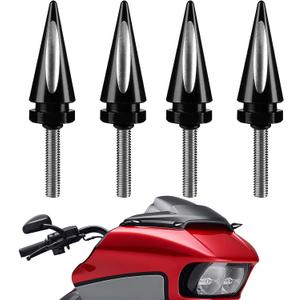 Motorcycle Windshield Bolts, Black Fairing Bolts Windscreen Screws Compatible with Road Glide 2015-2024 Fairing Windshield Trim Screw