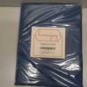 Rectangle Table Cloth Linen Farmhouse Stainproof Waterproof Washable Polyester Oblong Rectangular Fabric Table Cover for Kitchen Dining Dinner (Navy Blue01, 84" x 60" (Rectangular))