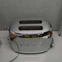 SMEG 2 Slice Toaster with 6 Presets and Defrost Function and Removable Crumb Tray TSF01SSMUS, Stainless Steel