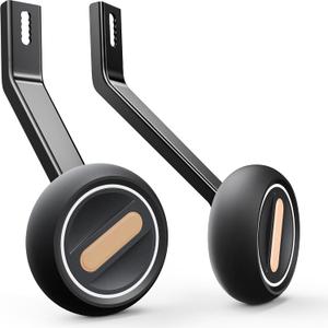 Training Wheels for 20 inch Bike, Safety MaxAnti-Tip Design with High-Strength Steel, Long-Lasting Light Up Bicycle Training Wheels for Kids Bike, Fits 20'' Single-Speed Only, Black