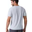 BRXL Workout Shirts for Men Lightweight Moisture Wicking Crewneck Running Athletic T-Shirts Short Sleeve Gym Tops Grey (Black)