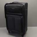 U.S. Traveler Anzio Softside Expandable Spinner Luggage, Dark Grey, Checked-Large 30-Inch