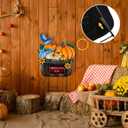 Thanksgiving Outdoor Decorations Metal Pumpkin Yard Stakes with Sunflower Pumpkin Welcome Fall Sign for Home Outside Garden Lawn Porch Thanksgiving Decorations
