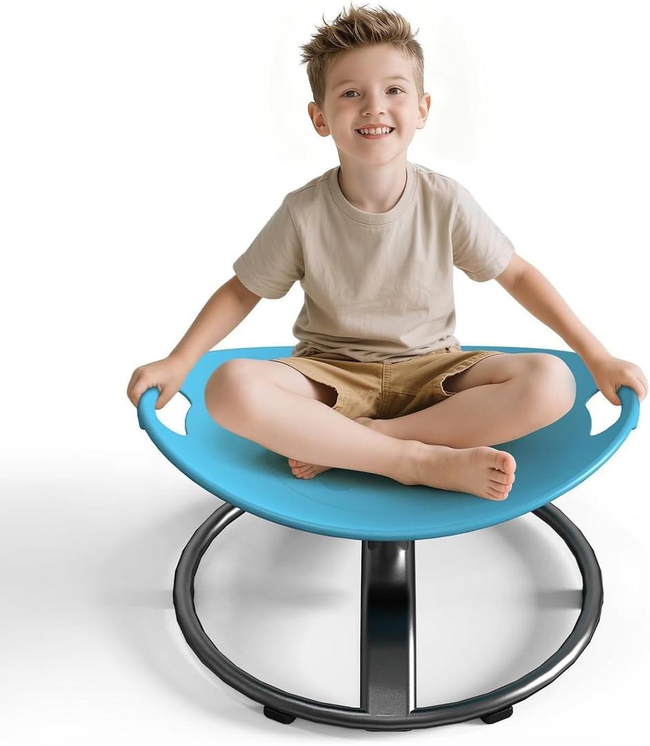 Spinning Chair for Autistic Kids - Sensory Spinning Chair for Autistic Children with Safety Handle & Non-Slip Design, Swivel Chairs for 3-8 Years Kids Autism(Blue) Spinning Chair for Autistic Kids - Sensory Spinning Chair for Autistic Children with Safety Handle & Non-Slip Design, Swivel Chairs for 3-8 Years Kids Autism(Blue)