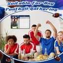 10 Pcs Large Football Squares Pool Board Football Pool Poster 100 Grids 18.9 x 26.8 Inch Game Party Supplies 2026 for Sports Party Decorations