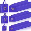 Teling 200 Pcs Thanks Bags with Handle Bulk Thank You Merchandise Bags 3 Size Plastic Packet Retail Shopping Package for Boutique 9 x 12'', 12 x 15'', 15 x 18''(Purple)