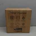 Diskary Fridge Organizer, Stackable Refrigerator Organizer Bins, Reusable Food Storage Containers, Fridge Drawer Organizer in Home Kitchen, Barbecue Shop, Restaurant, BPA-Free (2 Drawers, Medium)