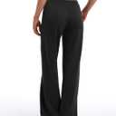 HeSaYep Women's Wide Leg Sweatpants Straight Leg Lowrise Sweat Pants Drawstring Elastic Low Waist Pants with Pockets (Black, XL)