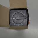 Square 60 Minute Mechanical Kitchen Timer Loud Alarm No Batteries Ideal for Cooking Baking and Kitchen Management Black