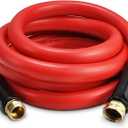 Garden Hose 10 ft x 3/4 Hot/Cold Heavy Duty Water Hose,-50F to 190F,Burst 600Psi Flexible Upgraded Rubber Hoses,3/4 Solid Fittings for All-weather Outdoor Lawn & Garden