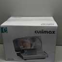 Meat Slicer,CUSIMAX Electric Deli Meat Slicer with 2 Removable 8.7''Stainless Steel Blades,Removable Food Carriage,1-20mm Adjustable Thickness Food Slicer for Home,Easy for Cut Meat,Cheese,Bread (Matte Silver)