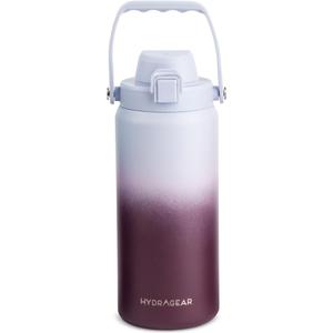 Alpine Insulated Stainless Steel Bottle with Leak-Proof Flip Lid - 40 Oz - Pewter
