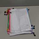 JARLINK A4 Letter Size 24 Pack 10 Colors Zipper Mesh Document Pouch, Mesh Bags for Board Games & Puzzles, Waterproof Document Zipper Pouches for Office School Supplies, Toys, Cosmetics Travel Storage