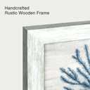 ARTISTIC PATH Marine Coral Seagrass Framed Wood Wall Art, 24x16 Inch