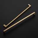 Ravinte Champagne Bronze Kitchen Square Cabinet Handles 12-3/5 Inch 10 Pack