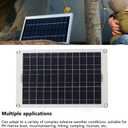 30A MPPT Solar Controller and Solar Panel Kit, 12V 24V 50W Solar Panel Charger Battery Charger for RV Trailer Boat Marine, Camping Emergency
