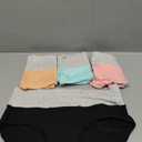 Nalwort Womens Menstrual Period Panties Cotton Leak Proof Underwear Postpartum Protective Briefs, L, Pack of 4
