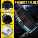 3 Pack 6 Inch Flexible PVC Pipe Cap with Stainless Steel Clamps - Black Durable End Caps for Drainage, Wastewater & Vent Pipes, Above/below Ground Use