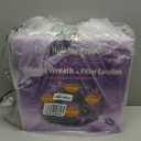 Purple Ribbon Christmas Advent Wreath - for Advent Calendar Season - Centerpiece Decor Candle Holder and X-mas Decorations