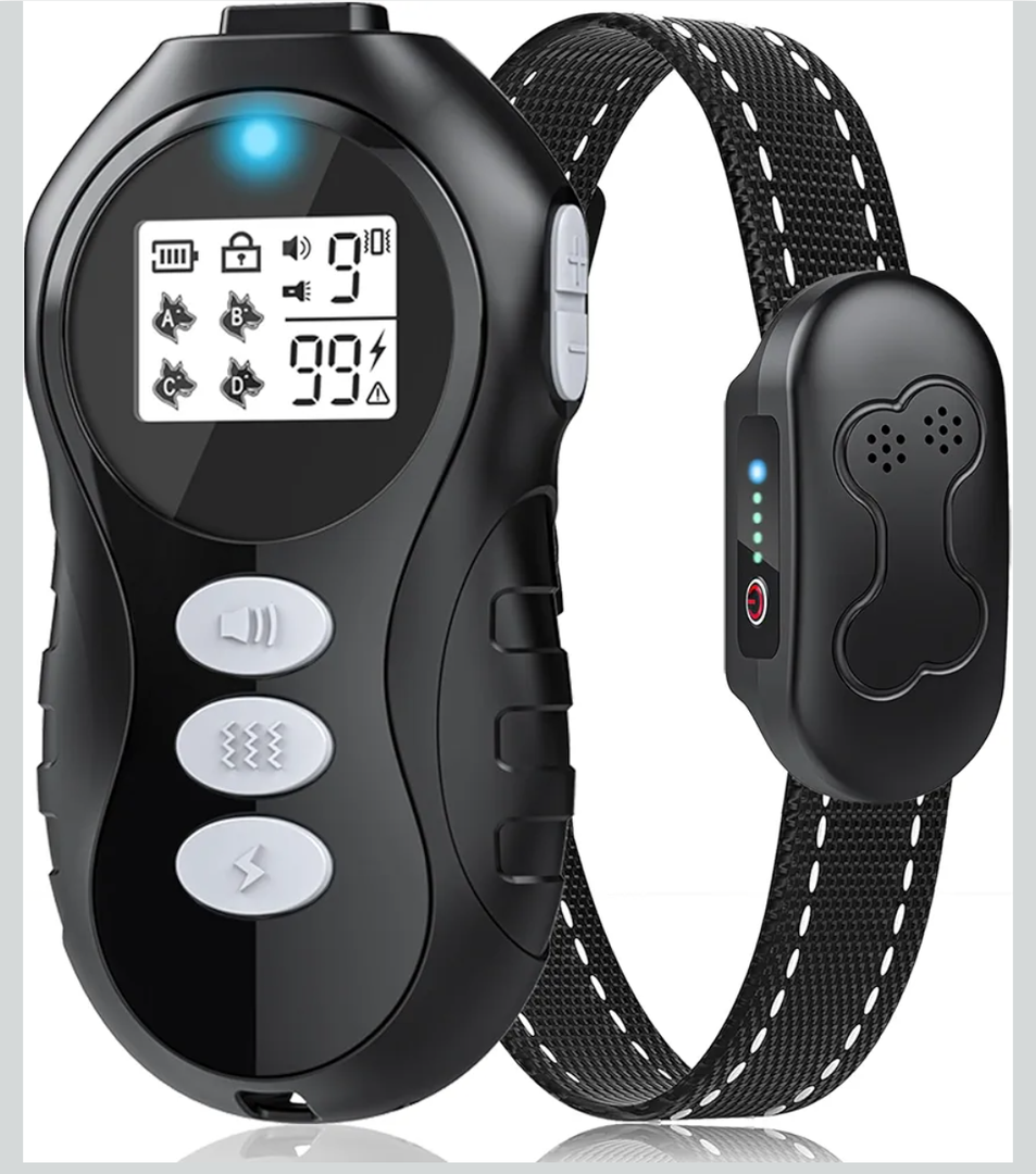 Dog Shock Collar with Remote Control - Shock Collar for Dogs, Black