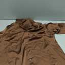 Zeagoo Satin Blouses for Women Silk Button Down Shirts Long Sleeve Business Casual Tops size S Brown