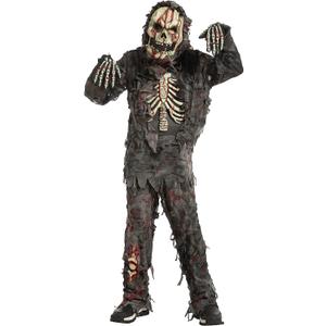 Spooktacular Creations Zombie Costume for Kids, Scary Halloween Costume for Boys, Zombie Outfit for Halloween Dress Up (Large, 10-12 Yr)