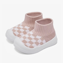 Eashi Baby Boy Girl Non-Skid Indoor Infant Walking Shoes Breathable Warm Elastic Sock Shoes with Memory Sole Protect Toes Outdoor Sneakers (Size: 3.5)