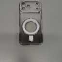 for iPhone 17 Pro Max Magnetic Glitter Case [Compatible with MagSafe] Women Girls Bling Rhinestone Case with Stand Luxury Diamond Camera Protection Shockproof Case for iPhone 17 Pro Max, Silver