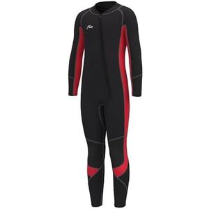 Hevto Kids Wetsuit for Boys Girls Toddler Youth 3/2mm Neoprene Shorty Full Wet Suits Front Zip in Cold Water for Swimming, 14 Slim
