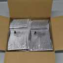 Liacere 200 Pack Silver Plastic Forks - 7.4 inch Heavy Duty Plastic Forks - Heavyweight Disposable Forks - Silver Plastic Silverware for Catering, Parties, Dinners, Valentine's Day