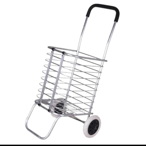 Camping Car Shopping Trolley Aluminum Alloy Climbing Stairs Carts Collapsible Hand Trailer with Wheels Camp Trolleies Utility Cart Multifunctional, (2 Wheels)
